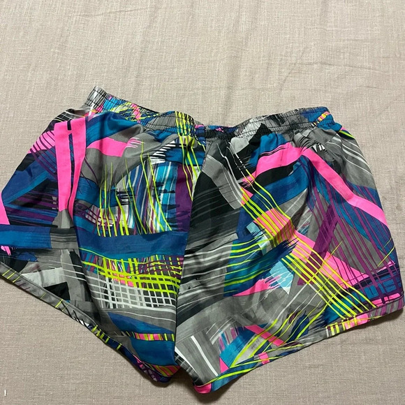 Adidas kids Size Medium soccer shorts lined drawstring neon gymnastics running - Picture 4 of 4